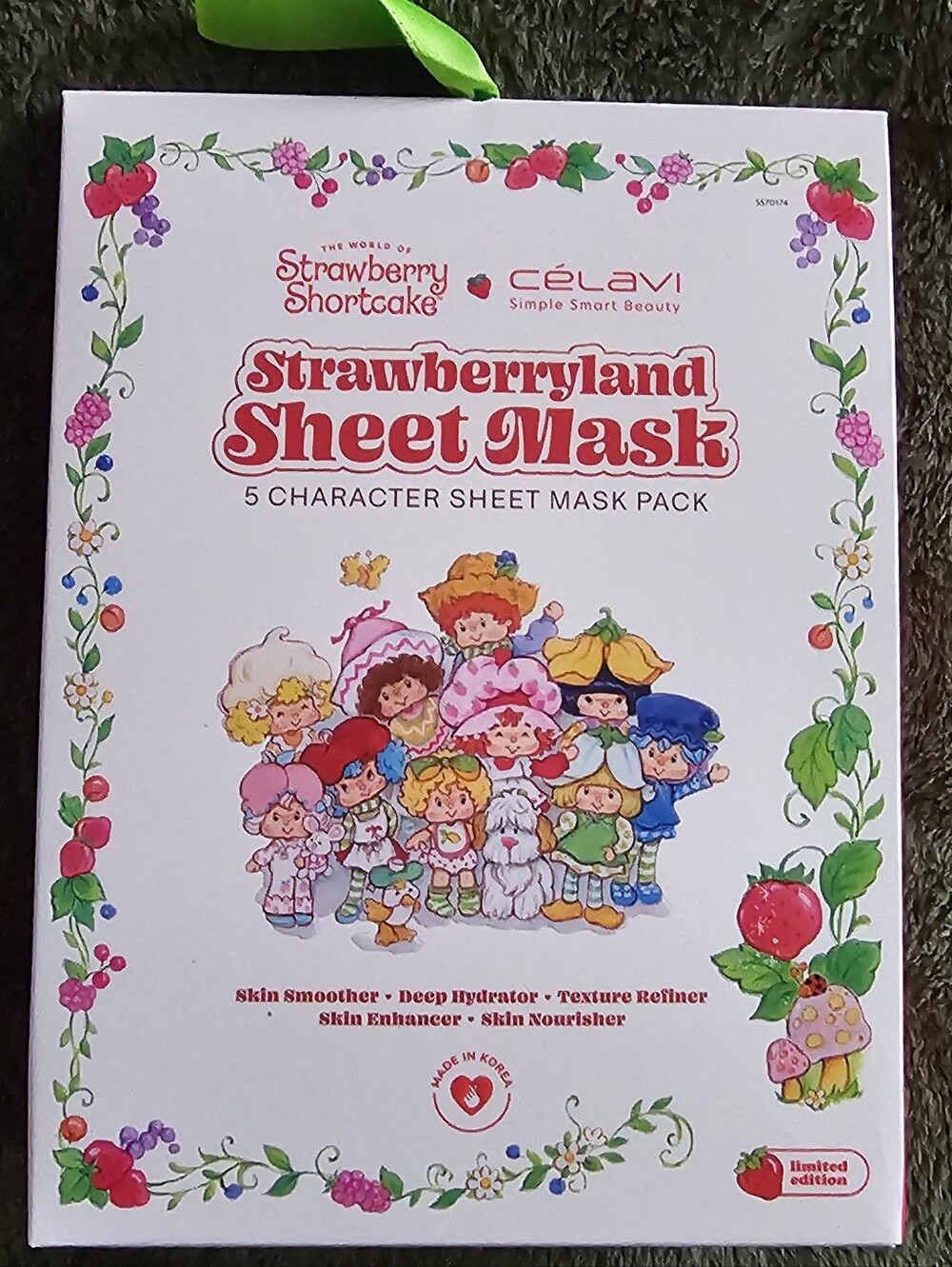 Strawberry Shortcake Célavi Sheet Mask Set